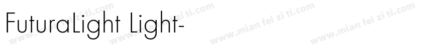 FuturaLight Light字体转换
